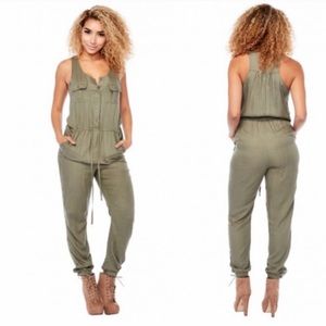 Olive/army green jumpsuit